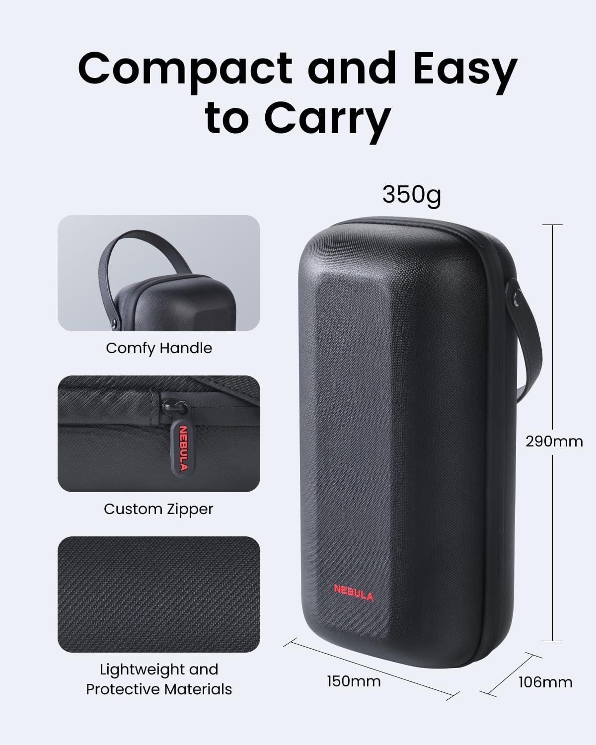 imageNEBULA Capsule 3 Laser Official AllinOne Travel Case Customized for Capsule 3 Adapter Remote Control Cables and Stand Waterproof and Protective Polyester