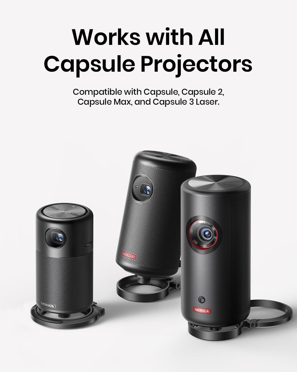 imageNEBULA Projector Foldable Stand UltraCompact Desktop Stand with Easy Setup and 180Degree Rotation for Capsule 3 Capsule 3 Laser Capsule Air Fits in Official Travel CaseOnly Stand