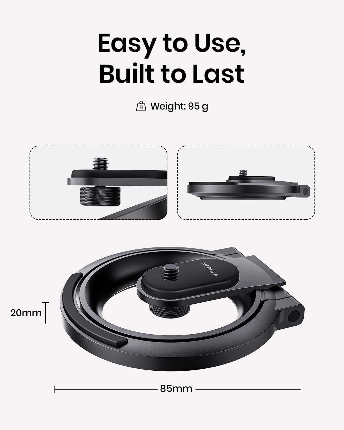 imageNEBULA Projector Foldable Stand UltraCompact Desktop Stand with Easy Setup and 180Degree Rotation for Capsule 3 Capsule 3 Laser Capsule Air Fits in Official Travel CaseOnly Stand