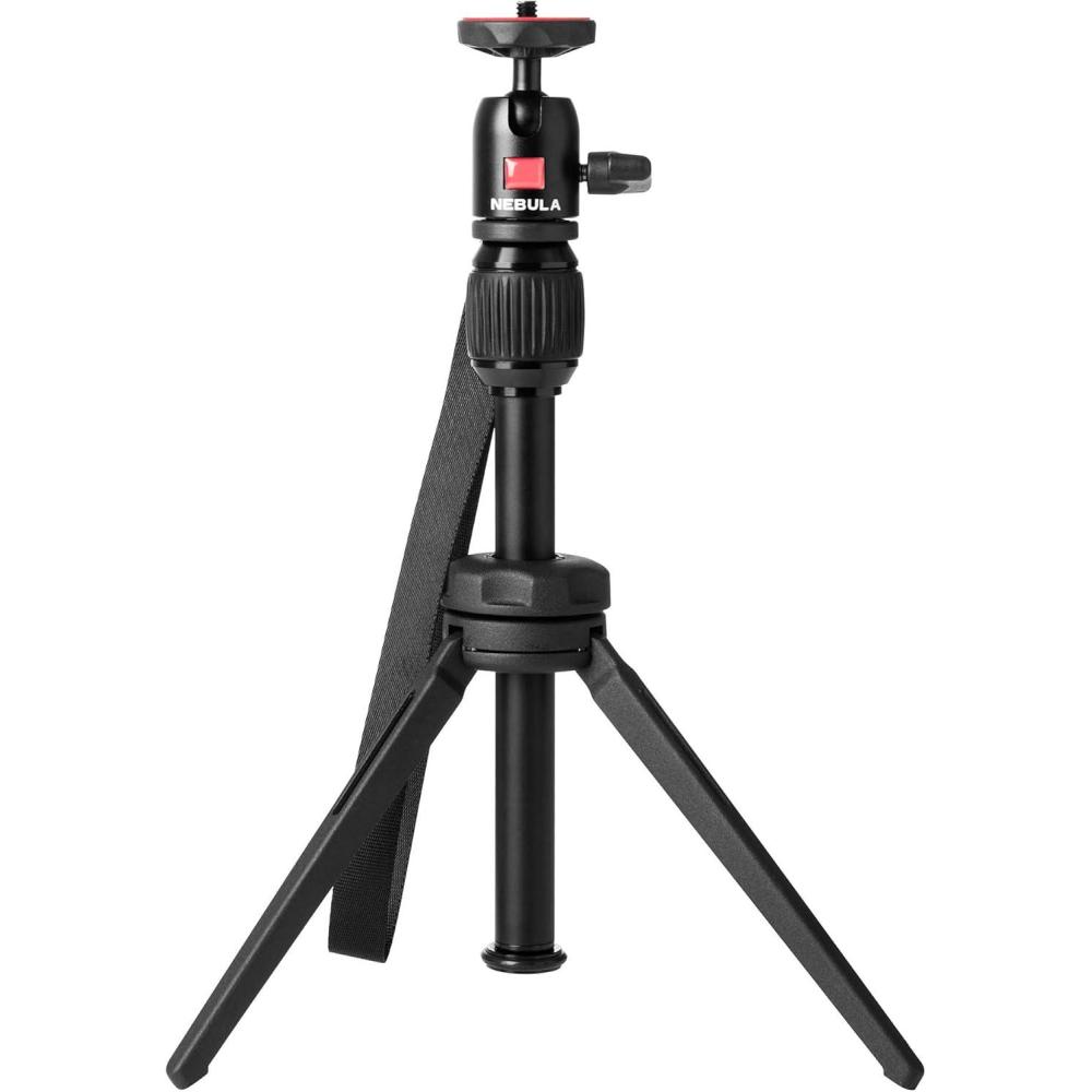 imageNebula Adjustable Tripod Stand Compact Portable Projector Stand Includes Universal Mount and Swivel Ball Head Aluminum Alloy Tripod Stand for Capsule 3 Capsule 3 Laser Capsule Air