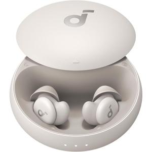 Soundcore Sleep A20 Earbuds by Anker, Noise Blocking, Comfy for Side Sleepers, AI Brainwave Audio, 80H Playtime, Stream Content via Bluetooth 5.3, Sleep Monitor, Personal Alarm(Slumber Beige)