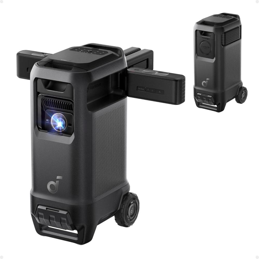 imagesoundcore Nebula X1 Pro Triple Laser 4K Home amp Outdoor Cinema Projector 3500 ANSI Lumens Mobile Theater 714 Spatial Sound Official Dolby Atmos Optical Zoom 560001 Contrast Intelligent SetupX1 Pro
