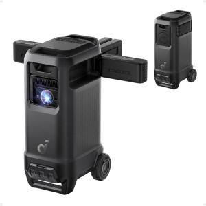 soundcore Nebula X1 Pro Triple Laser 4K Home & Outdoor Cinema Projector, 3500 ANSI Lumens Mobile Theater, 7.1.4 Spatial Sound, Official Dolby Atmos, Optical Zoom, 56000:1 Contrast, Intelligent Setup(X1 Pro)