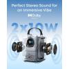 soundcore Nebula P1i Smart Projector with WiFi and Bluetooth, Flippable Speakers, 2.0 Dolby Audio, 380 ANSI Lumens, Full HD 1080P, All-Glass Lenses, Dual 10W Stereo, GTV, Portable