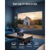 soundcore Nebula P1i Smart Projector with WiFi and Bluetooth, Flippable Speakers, 2.0 Dolby Audio, 380 ANSI Lumens, Full HD 1080P, All-Glass Lenses, Dual 10W Stereo, GTV, Portable
