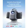 soundcore Nebula P1i Smart Projector with WiFi and Bluetooth, Flippable Speakers, 2.0 Dolby Audio, 380 ANSI Lumens, Full HD 1080P, All-Glass Lenses, Dual 10W Stereo, GTV, Portable