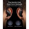 Soundcore AeroFit 2 Pro by Anker, Open-Ear with Semi-in-Ear Active Noise Cancellation, Dual-Form Earbuds, Adjustable Ear Hooks, Hi-Res, LDAC, 4-Mic AI Clear Calls, IP55 Water-Proof, Wireless Charging(Matte Black)