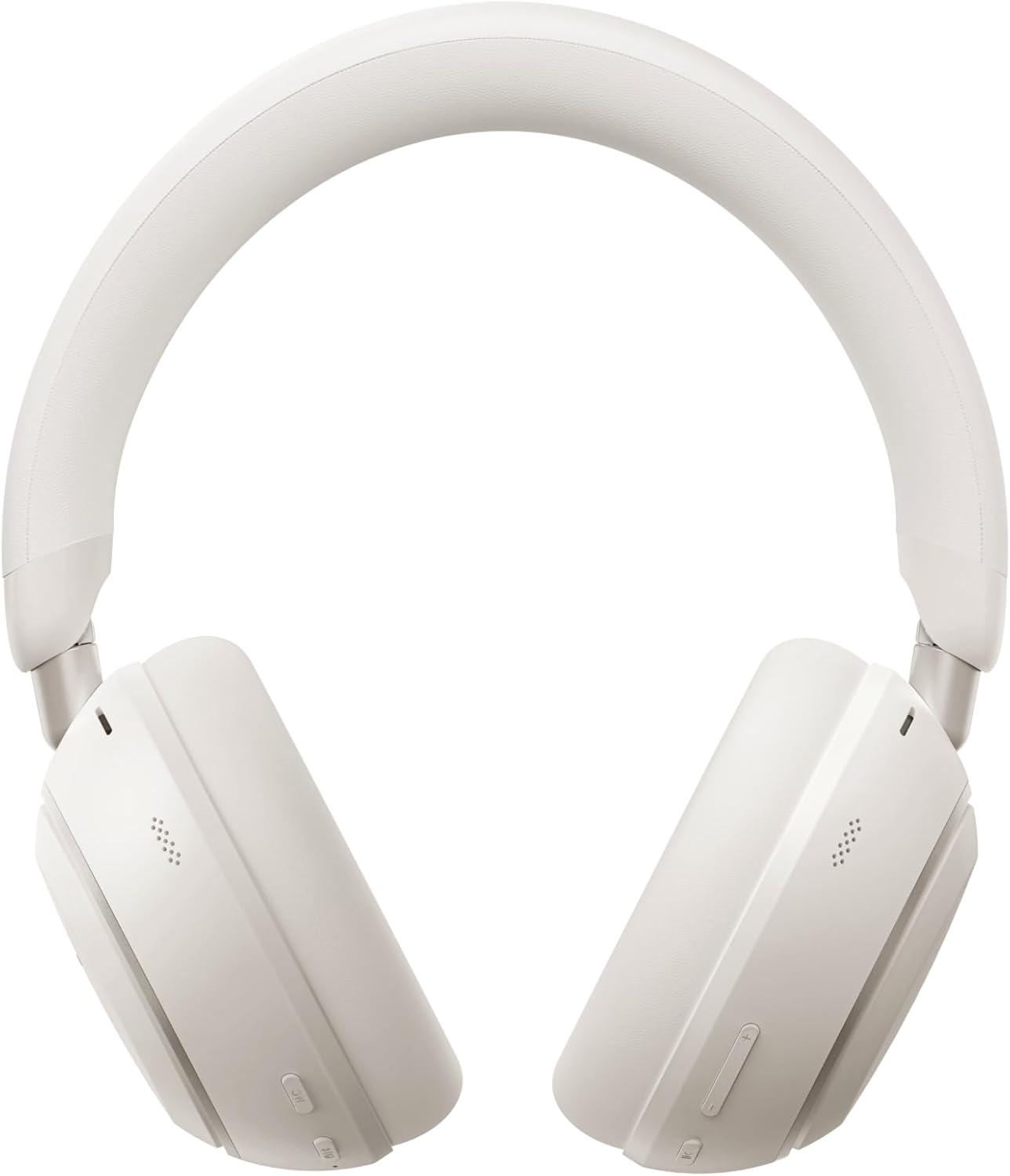 imageSoundcore Space 2 by Anker Active Noise Cancelling Headphones Comfortable Fit 50H Playtime LDAC HiRes Wireless Audio Dual Connection Clear Calls Bluetooth 61 Nap Mode Wearing DetectionLinen White