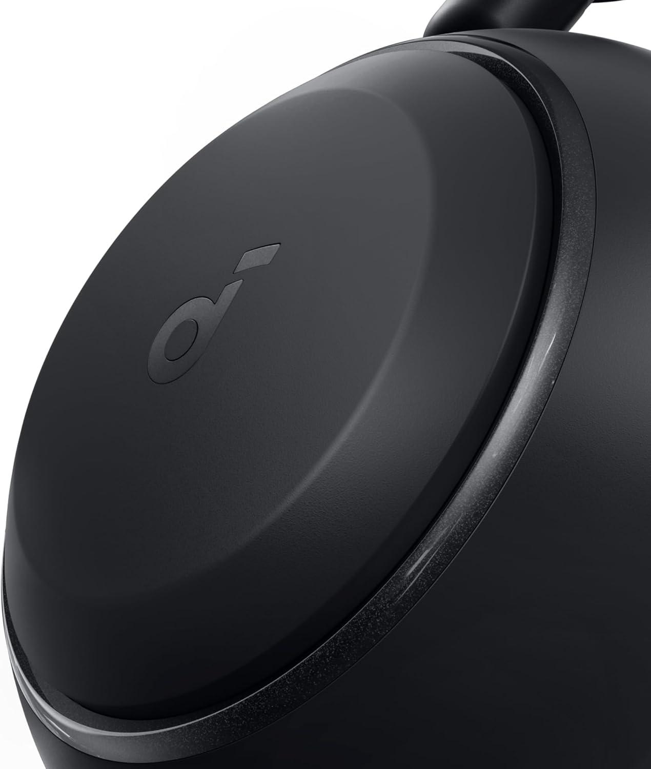 imageSoundcore Space 2 by Anker Active Noise Cancelling Headphones Comfortable Fit 50H Playtime LDAC HiRes Wireless Audio Dual Connection Clear Calls Bluetooth 61 Nap Mode Wearing DetectionJet Black
