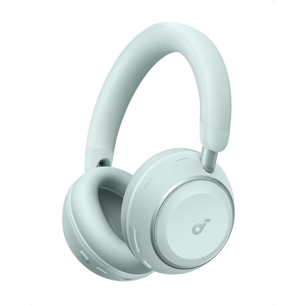 imageSoundcore Space 2 by Anker Active Noise Cancelling Headphones Comfortable Fit 50H Playtime LDAC HiRes Wireless Audio Dual Connection Clear Calls Bluetooth 61 Nap Mode Wearing DetectionSeafoam Green