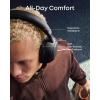 Soundcore Space 2 by Anker, Active Noise Cancelling Headphones, Comfortable Fit, 50H Playtime, LDAC Hi-Res Wireless Audio, Dual Connection, Clear Calls, Bluetooth 6.1, Nap Mode, Wearing Detection(Jet Black)