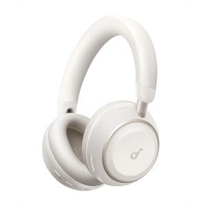Soundcore Space 2 by Anker, Active Noise Cancelling Headphones, Comfortable Fit, 50H Playtime, LDAC Hi-Res Wireless Audio, Dual Connection, Clear Calls, Bluetooth 6.1, Nap Mode, Wearing Detection(Linen White)