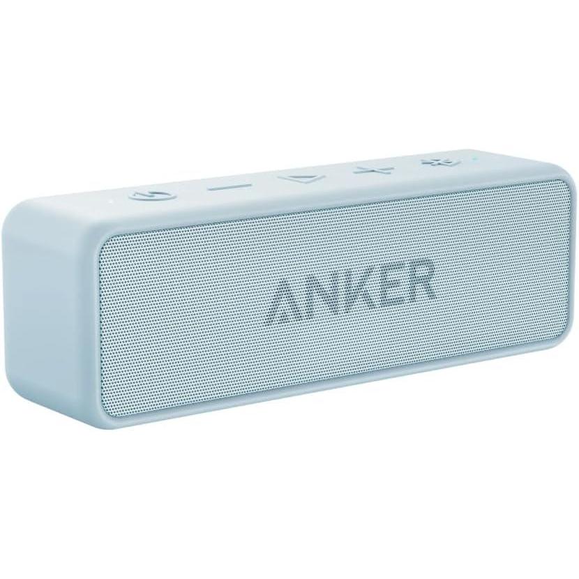 imageAnker Soundcore 2 Portable Bluetooth Speaker with Stereo Sound Bluetooth 5 Bassup IPX7 Waterproof 24Hour Playtime Wireless Speaker for Home Outdoors TravelBaby Blue