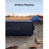 Anker Soundcore 2 Portable Bluetooth Speaker with Stereo Sound, Bluetooth 5, Bassup, IPX7 Waterproof, 24-Hour Playtime, Wireless, Speaker for Home, Outdoors, Travel(Navy Blue)