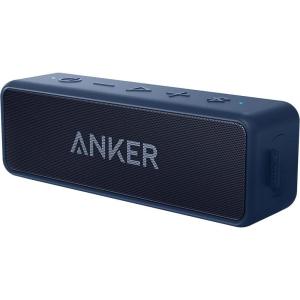 Anker Soundcore 2 Portable Bluetooth Speaker with Stereo Sound, Bluetooth 5, Bassup, IPX7 Waterproof, 24-Hour Playtime, Wireless, Speaker for Home, Outdoors, Travel(Navy Blue)