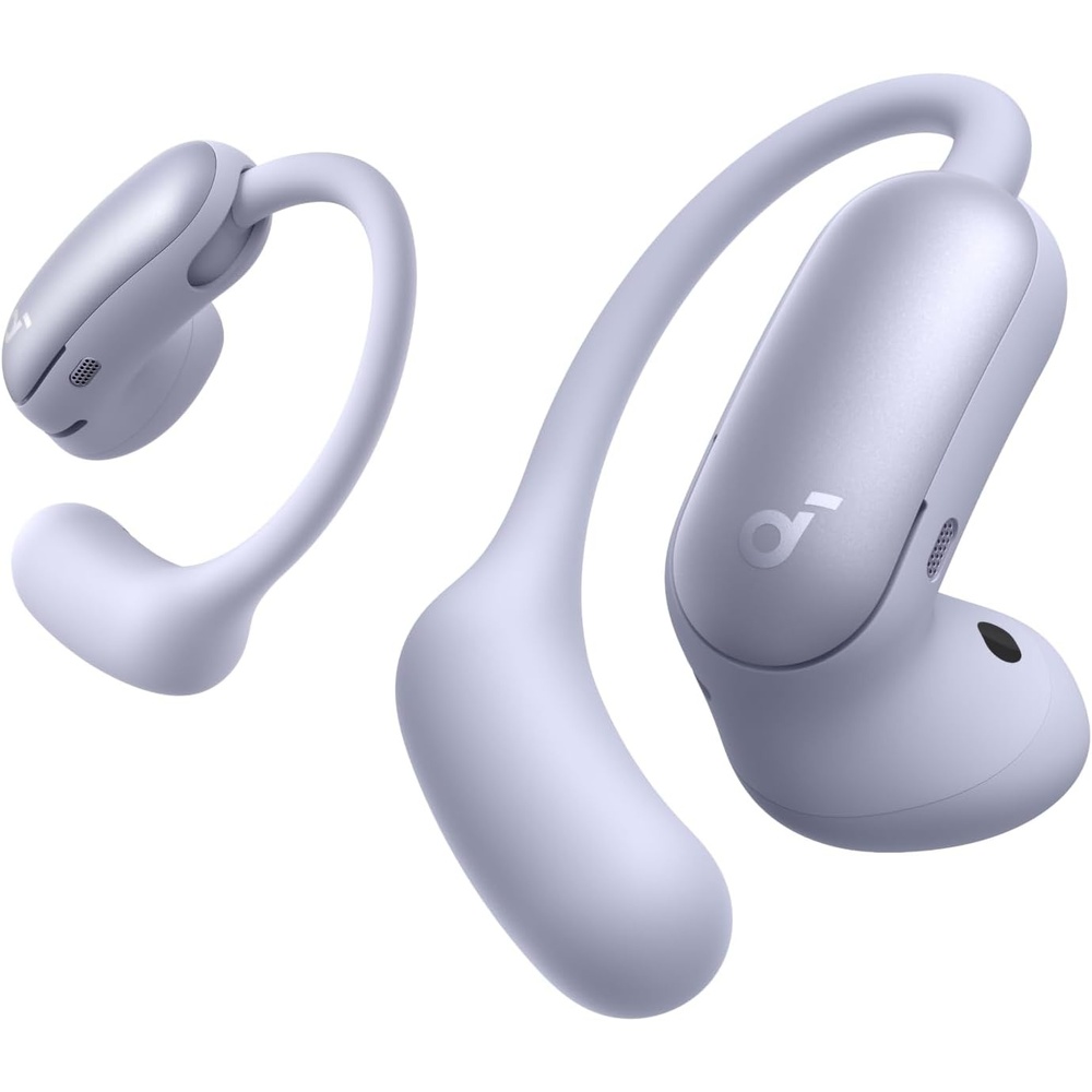 imageSoundcore AeroFit 2 Pro by Anker OpenEar and Active Noise Cancellation Modes HiRes Open Ear Headphones for CommuteOfficeFitness LDAC 4Mic AI Clear Calls 34H IP55 Wireless Bluetooth EarbudsMatte Purple
