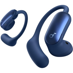 Soundcore AeroFit 2 Pro by Anker, Open-Ear and Active Noise Cancellation Modes, Hi-Res Open Ear Headphones for Commute,Office,Fitness, LDAC, 4-Mic AI Clear Calls, 34H, IP55, Wireless Bluetooth Earbuds(Gloss Blue)