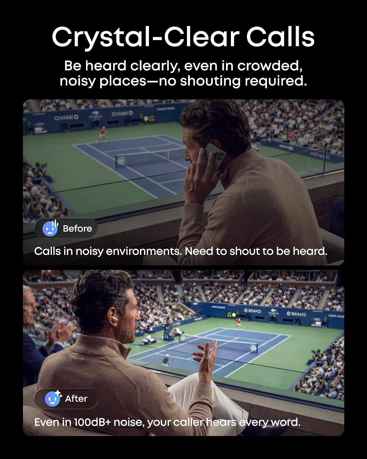 image:imageSoundcore Liberty 5 ProGuinness World RecordsCertified Call QualityAnker Thus AI ChipActive Noise Cancelling Wireless EarbudsCrystalClear Calls for CommuteNoisy EnvironmentsTitanium Gold