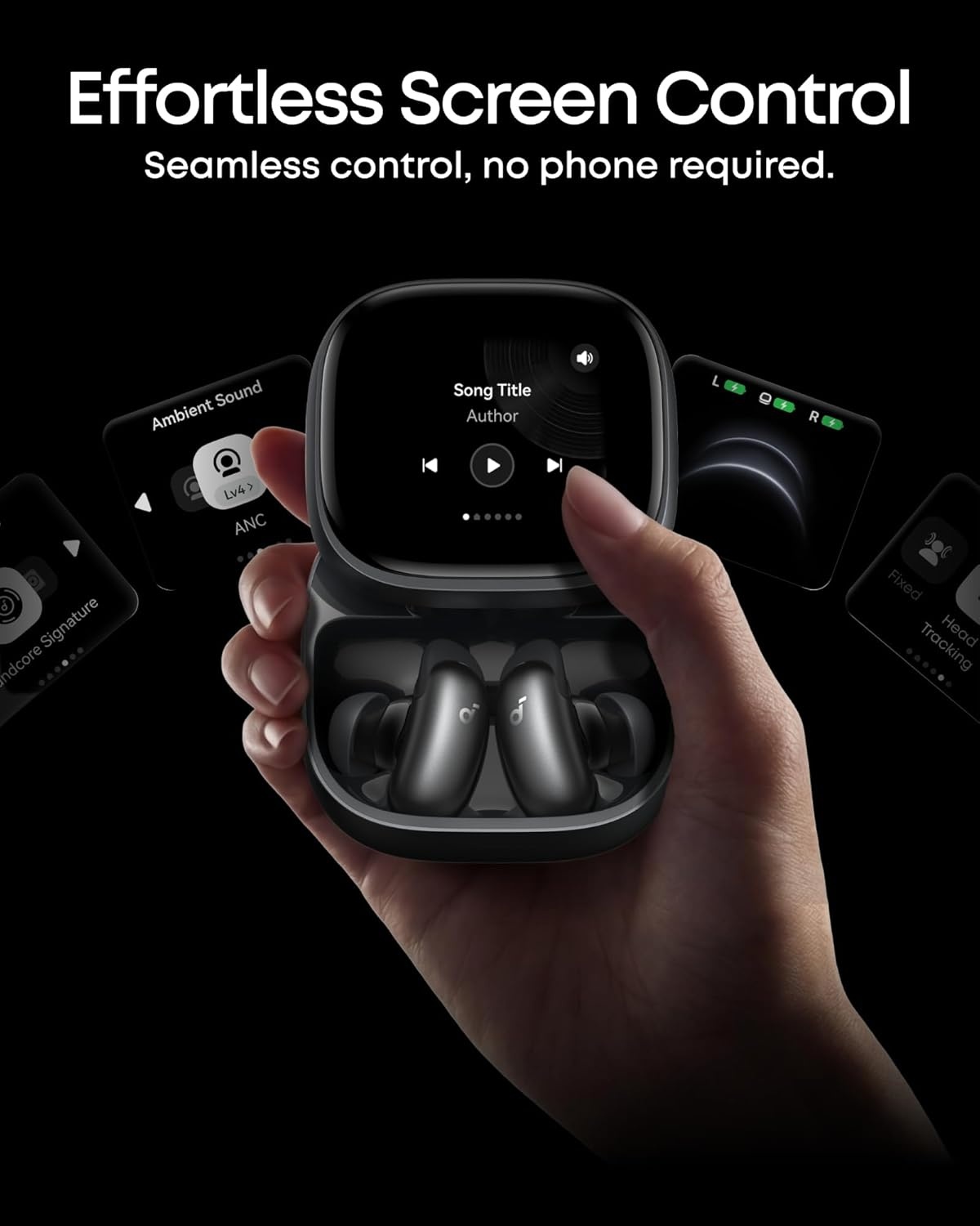 image:imageSoundcore Liberty 5 ProGuinness World RecordsCertified Call QualityAnker Thus AI ChipActive Noise Cancelling Wireless EarbudsCrystalClear Calls for CommuteNoisy EnvironmentsMidnight Black