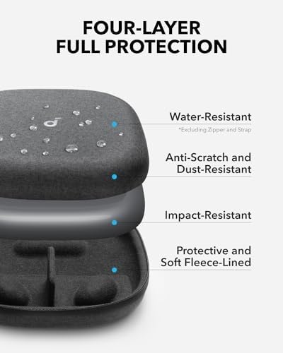 image:imageSoundcore by Anker Q20i Hybrid Active Noise Cancelling Headphones with Headphones Case Wireless OverEar Bluetooth 40H Long ANC Playtime HiRes Audio Big Bass Customize via an App