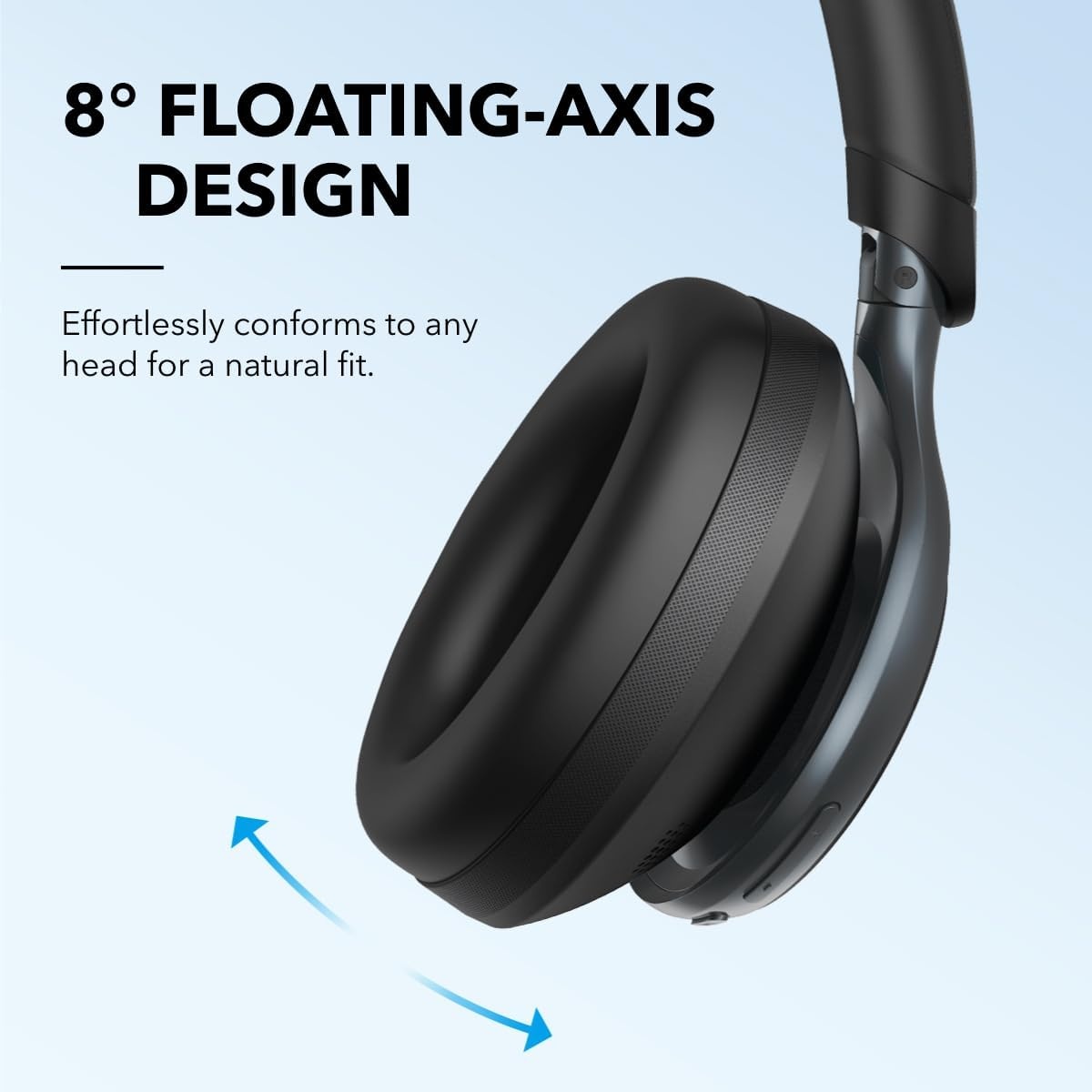 image:imageSoundcore by Anker Space One Active Noise Cancelling Headphones with Headphones Case 2X Stronger Voice Reduction 40H ANC Playtime App Control LDAC HiRes Wireless Audio