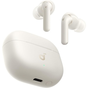 Soundcore Anker P42i Wireless Earbuds with Adaptive ANC for Daily Noise | Natural Mode for Concerts & Live Events, Hi-Res Audio with LDAC, 56H playtime, AI Clear Calls, Wireless Charging, IP55(Creamy White)