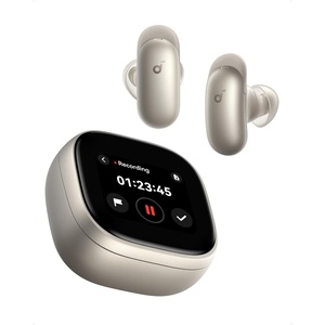 Soundcore Liberty 5 Pro,Guinness World Records-Certified Call Quality,Anker Thus™ AI Chip,Active Noise Cancelling Wireless Earbuds,Crystal-Clear Calls for Commute,Noisy Environments(Titanium Gold)