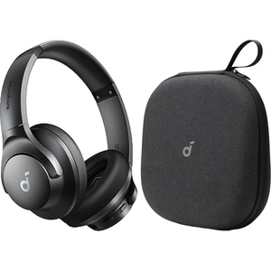Soundcore by Anker Q20i Hybrid Active Noise Cancelling Headphones, with Headphones Case, Wireless Over-Ear Bluetooth, 40H Long ANC Playtime, Hi-Res Audio, Big Bass, Customize via an App
