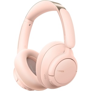 Soundcore by Anker Q31i, Adaptive Noise Cancelling Over-Ear Headphones(Pink Orange)