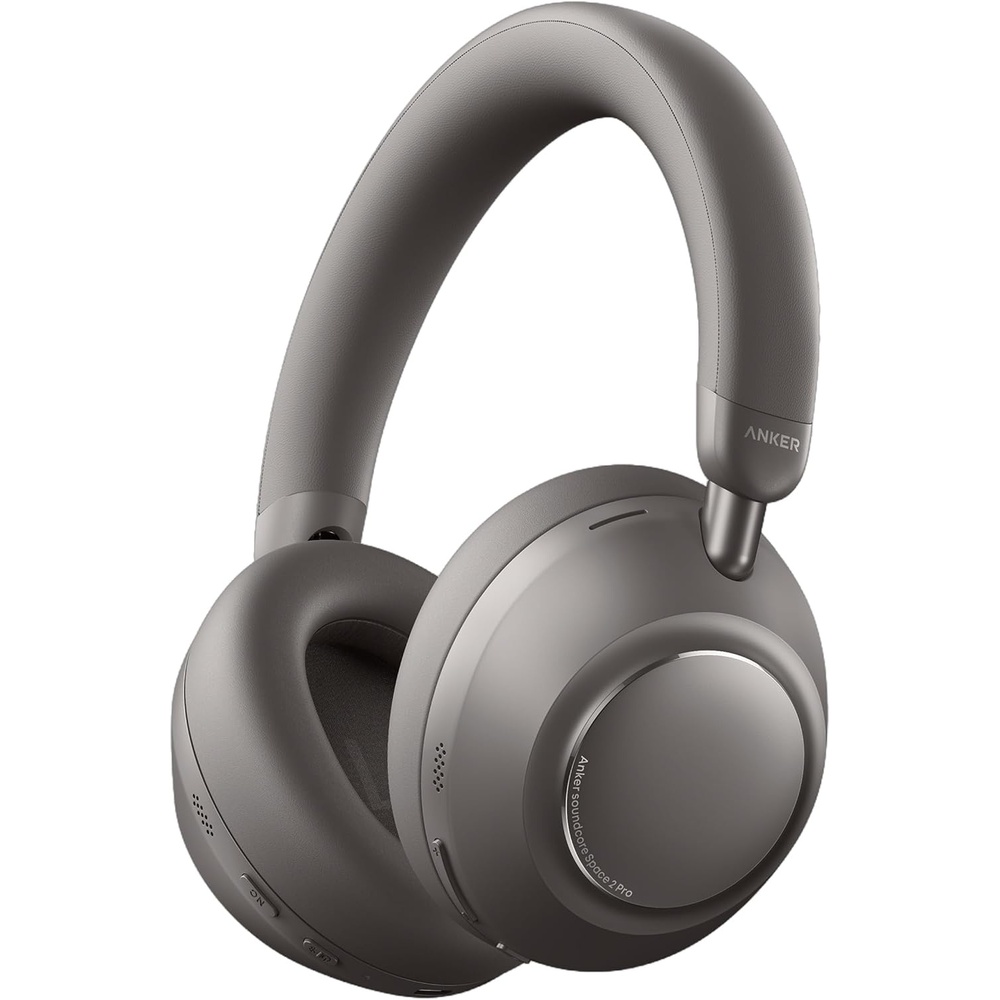 image:imageSoundcore Anker Space 2 Pro ANC OverEar Headphones Crystal Clear CallMidnight Grey